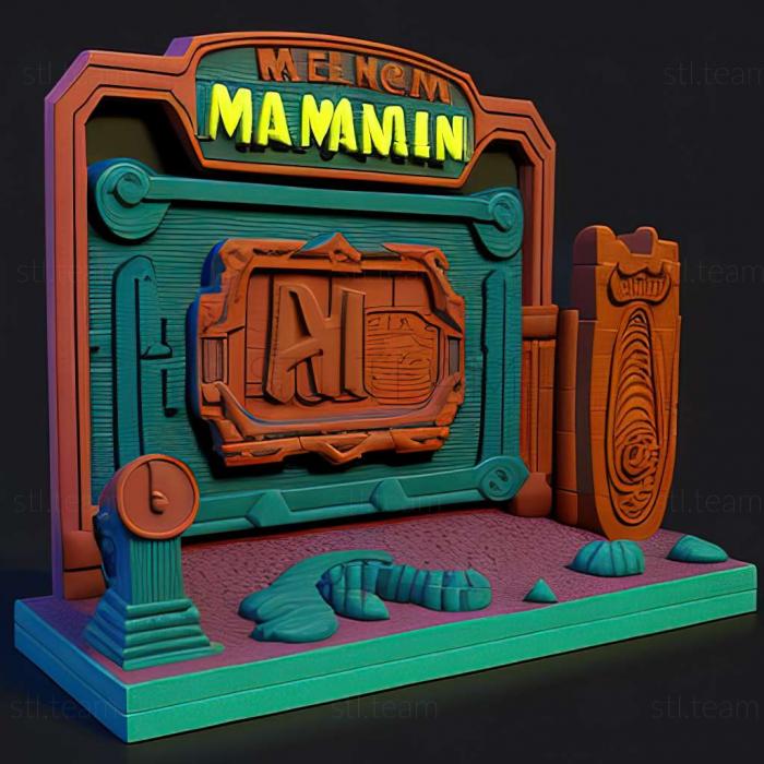 3D model Maniac Mansion game (STL)
